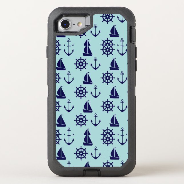 Seaside Pattern Otterbox iPhone Case (Back)