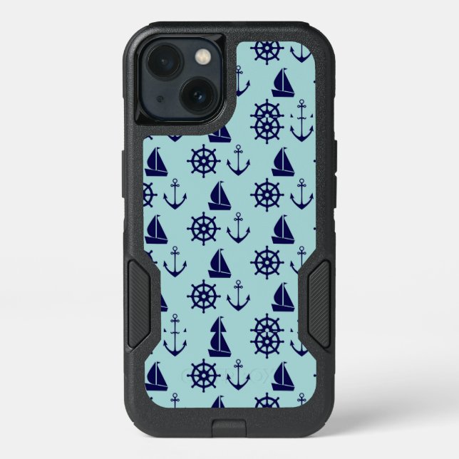 Seaside Pattern Otterbox iPhone Case (Back)