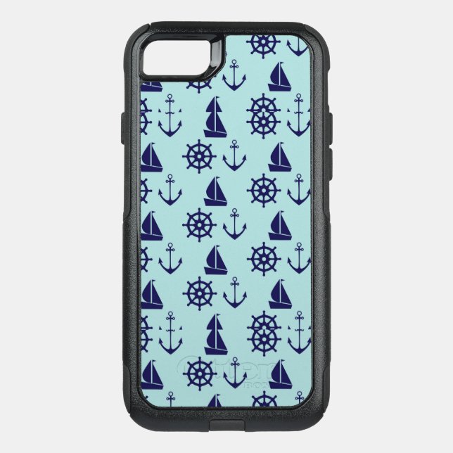 Seaside Pattern Otterbox iPhone Case (Back)