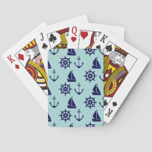 Seaside Pattern Poker Cards