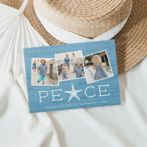 Seaside Peace | Holiday Photo Collage Card