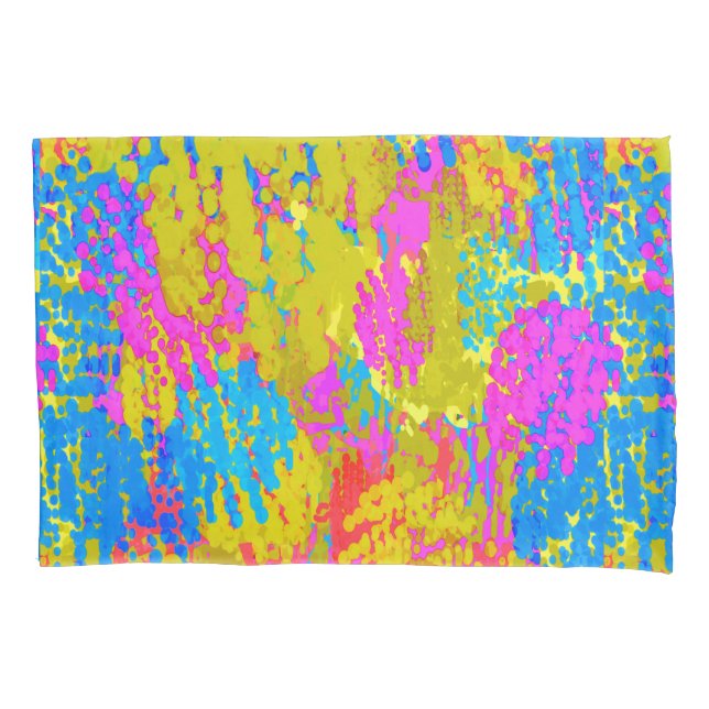 Seaside Random Splatter Pillow Case (Front)