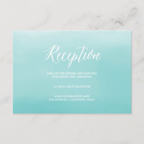 Seaside | Reception Enclosure Card