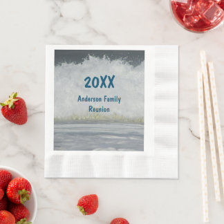 Seaside Reunion Ocean Beach Vacation Family Trip Napkins