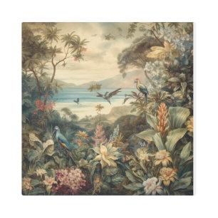 Seaside Sanctuary & Tropical Horizon Vista Metal Print