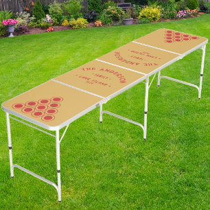 Seaside Sand Sunrise Color Family Name Beer Pong Table