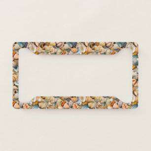 Seaside Seashells License Plate Frame