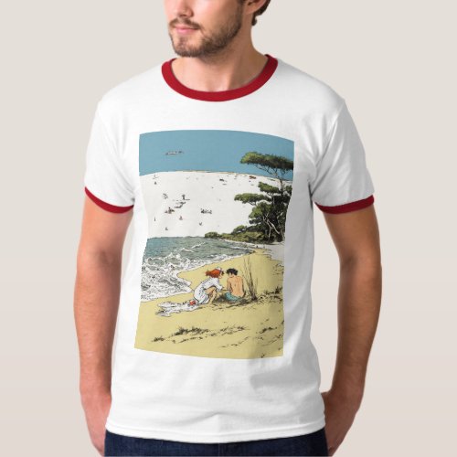 Seaside Serenity Beautiful Beach Art T_shirt T_Shirt