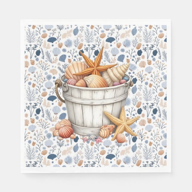 Seaside Shells  Napkins (Front)
