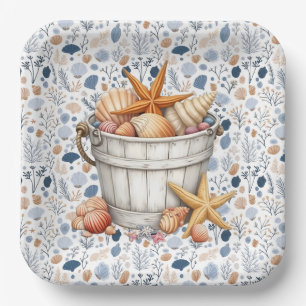 Seaside Shells  Paper Plates