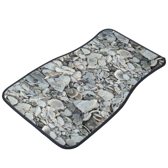 Seaside Shells Roadway Pattern Car Floor Mat (Angled)