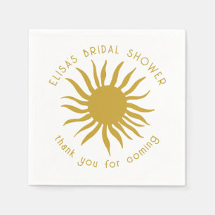 Seaside Soiree Bridal Shower Cute Sun CUSTOM Napkins