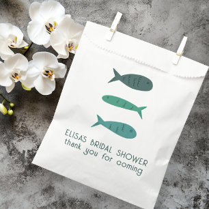 Seaside Soiree Bridal Shower Fish Sardines CUSTOM Favor Bag