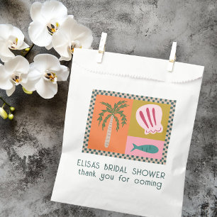 Seaside Soiree Bridal Shower Modern Cute CUSTOM Favor Bag