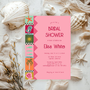 Seaside Soiree Bridal Shower Modern Cute CUSTOM Invitation