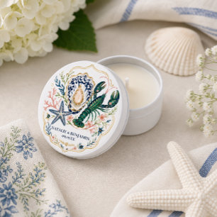 Seaside Soirée Coastal Bridal Shower Candle Favor Mini Candle Favors