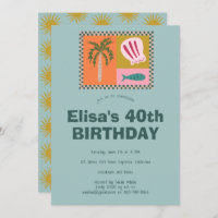 Seaside Soiree Modern Cute CUSTOM Birthday Party
