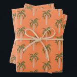 Seaside Soiree Palm Trees Orange Cute CUSTOM Wrapping Paper Sheets<br><div class="desc">Custom wrapping paper! Hand made art for you! Perfect for a seaside beachy bridal shower, bachelorette party, engagement party, or birthday. FULLY CUSTOMIZABLE! THANK YOU FOR SUPPORTING INDEPENDENT ARTISTS! All artwork and designs are created by me. I love to draw and paint! Thanks for shopping with me and supporting my...</div>