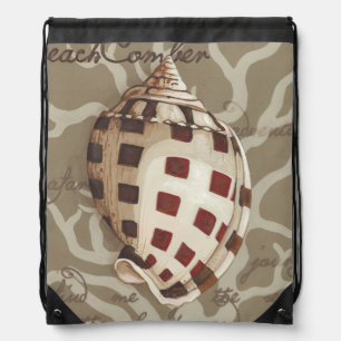 Seaside Sonnet I Drawstring Bag