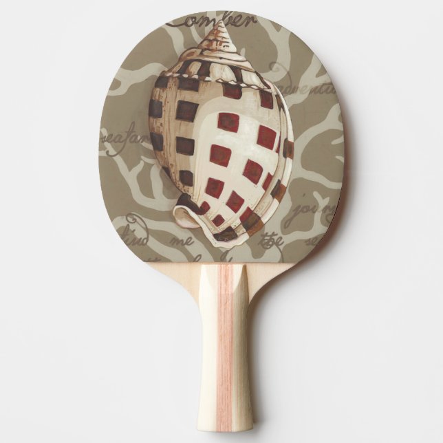 Seaside Sonnet I Ping-Pong Paddle (Front)
