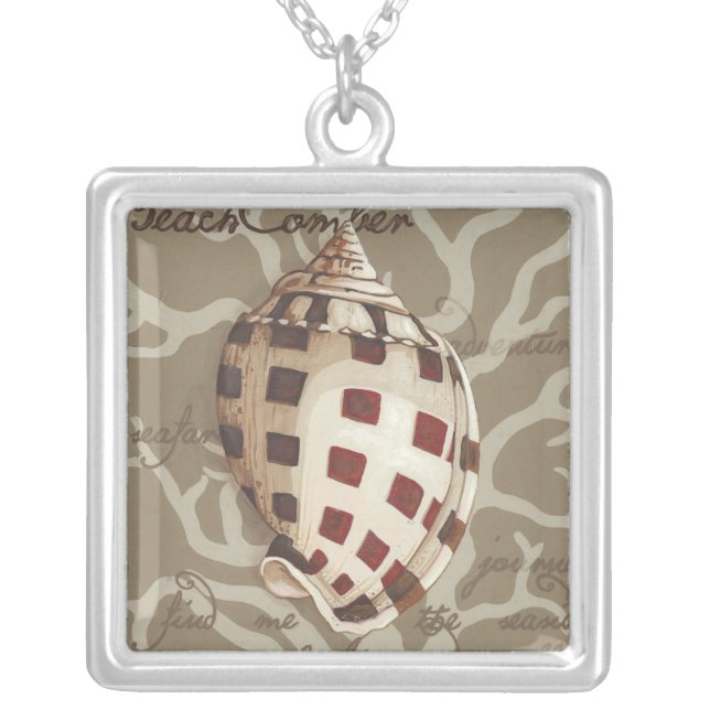 Seaside Sonnet I Silver Plated Necklace (Front)