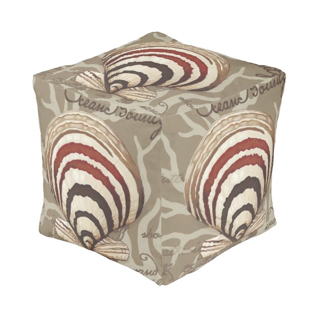 Seaside Sonnet II Pouf (Angled Front)