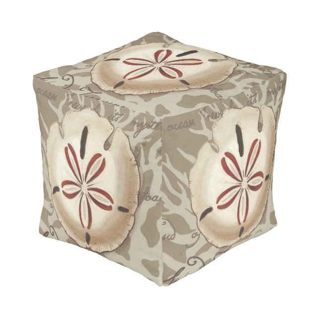 Seaside Sonnet III Pouf (Angled Front)