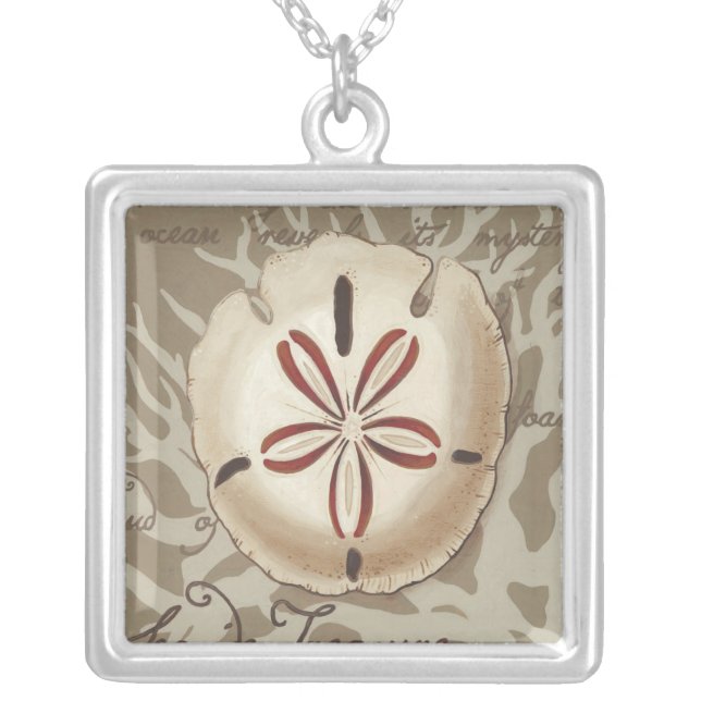 Seaside Sonnet III Silver Plated Necklace (Front)