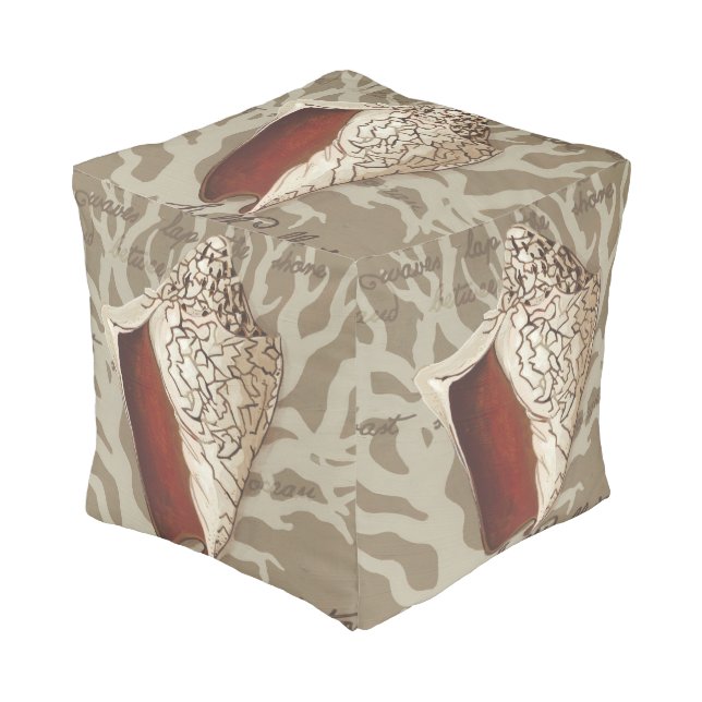 Seaside Sonnet IV Pouf (Angled Front)