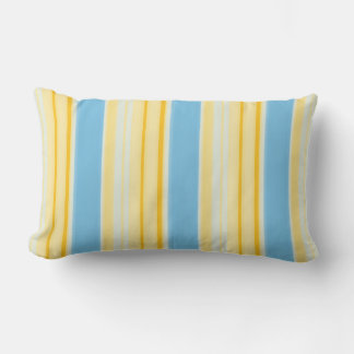 Seaside Stripes 02 (vertical Stripes) Lumbar Pillow