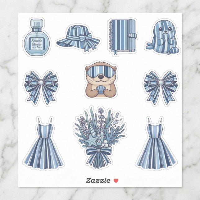 Seaside Stripes Celebration Sticker Collection (Creator Uploaded)