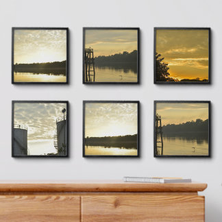 Seaside Sunset Frame - Capture the Serenity Peel And Stick Photo Tile