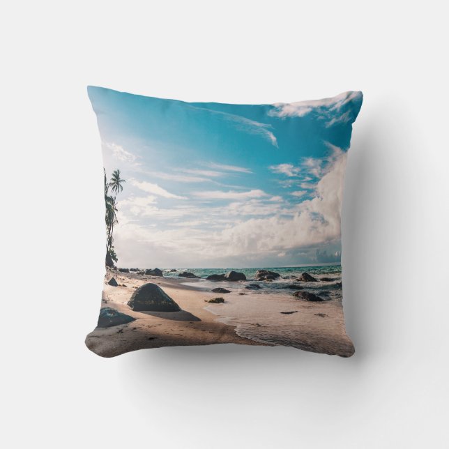 Seaside Throw Pillow (Front)