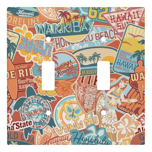 Seaside Vacation Waikiki Bay Hawaii Light Switch Cover (Front)