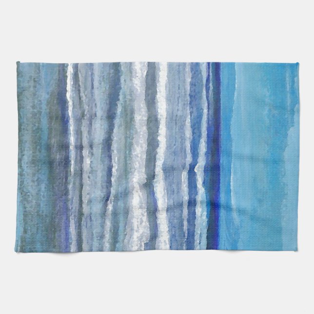 Seaside View Ocean Art Kitchen Towel (Horizontal)