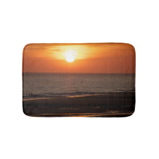Seaside views sunset bathroom mat