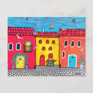 Seaside Villas Postcard