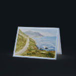 Seaside Watercolor Art Greetings Card<br><div class="desc">Seaside Watercolor Birthday "Art Greeting Card". The front of this card is left intentionally without words so that the original watercolor artwork on the front can be framed or posted by the recipient.</div>