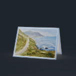 Seaside Watercolor Art Greetings Card<br><div class="desc">Seaside Watercolor Birthday "Art Greeting Card". The front of this card is left intentionally without words so that the original watercolor artwork on the front can be framed or posted by the recipient.</div>