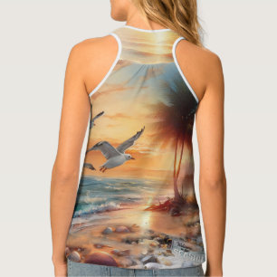 Seaside Wedding Celebrations on the Beach Tank Top