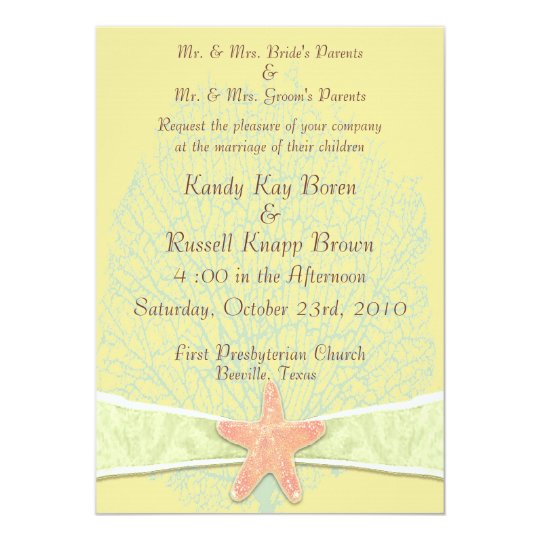 Seaside Wedding Invitation