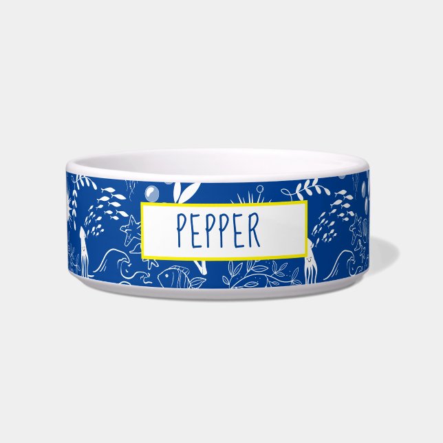 Seaside Whisker Bowl for Pets (Front)