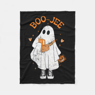 Season Cute Ghost Halloween Boujee Boo Jee 1  Fleece Blanket