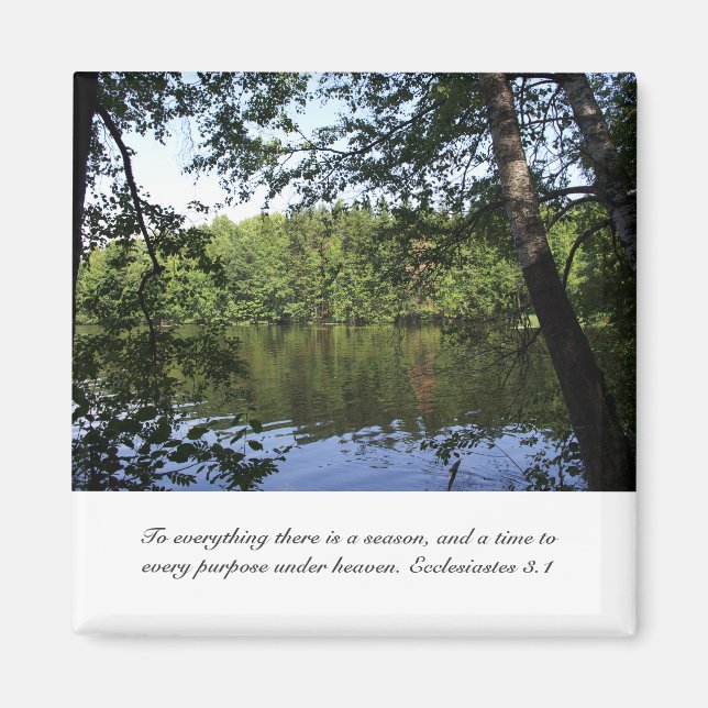 Season Ecclesiastes Lake Forest Magnet (Front)