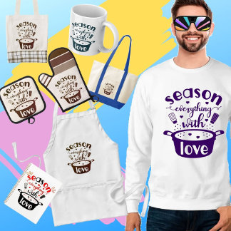 Season Everything with Love Adult Apron