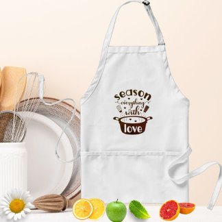 Season Everything with Love Adult Apron