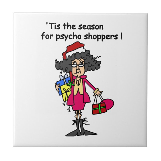 Season For Psycho Shoppers Tile (Front)