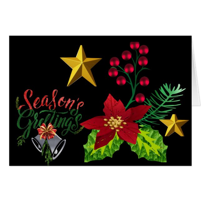 Season Greetings. Cards (Front Horizontal)