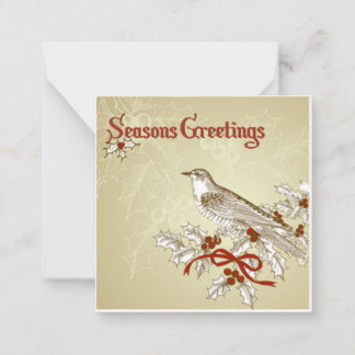 Season greetings note card