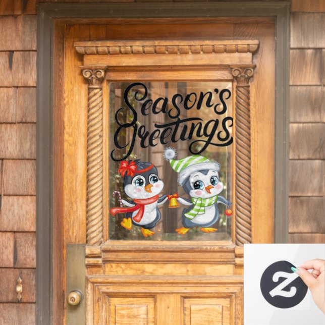 Season Greetings  Window Cling (Home Door)